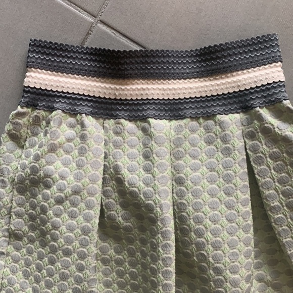 ANTHROPOLOGIE MAEVE SEREN JACQUARD POLKA DOT SKIRT GI SZ SMALL CAREER EVERYDAY - Picture 4 of 13